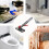 Mini Cleaning Mop With Integrated Spray Function, Highly Absorbent Multi-Surface Dust Mop For Household Desk, Glass Grey 4