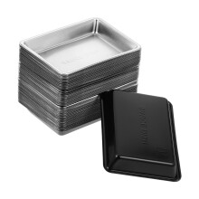 200 stuks Sushi- en Appetitierschaal, Zwarte Wegwerpplate
