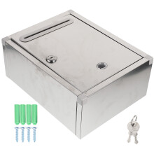1St Roestvrije Rvs Brievenbus Muurmontage Zilver Praktisch Design