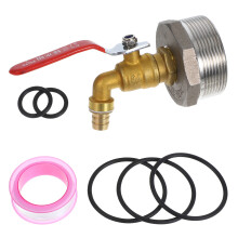 1 satz fasshahn 3/4 zoll messing mit dichtscheibe ibc-adapter