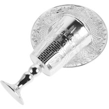 1 set judaica schabbat kiddusch- zinklegierung mit unterteller