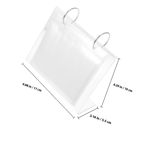 1 langlebiges -desktop-stehalbum, mini-album transparent 1