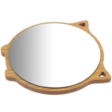 holz kosmetikspiegel mit katzen design für und