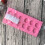 12-teilige silikonschokoladenform mit , rund, pink 7