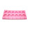 12-teilige silikonschokoladenform mit , rund, pink 6