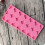 12-teilige silikonschokoladenform mit , rund, pink 10