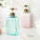 2 Pcs 600Ml Refillable Plastic Pump Bottles For Shower Gel Shampoo 10