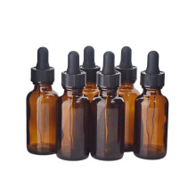 8 Pcs 50ml Brown Glass Essential Oil Bottles With Dropper