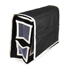 Organizador De Noche Con Bolsillo Para Control Remoto Lado Cama Negro