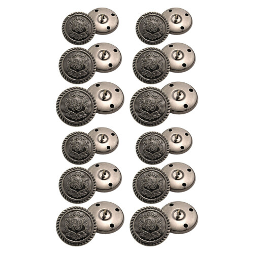 30Pcs Copper Retro Jean Coat Decorative Buttons