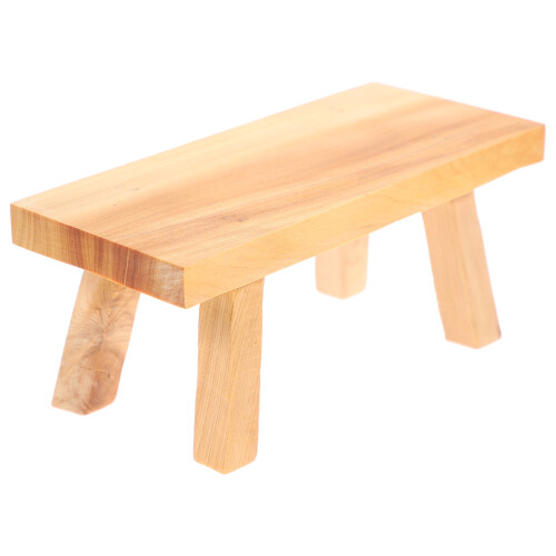 Creative Wooden Stool Sculpture Handcrafted Display Base 2