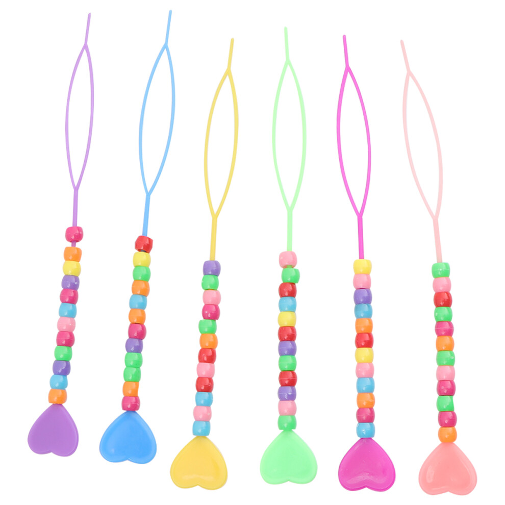 Inoomp Unisex 12Pcs Portable Hair Braid Needle And Bun Tool For Kids With Beads