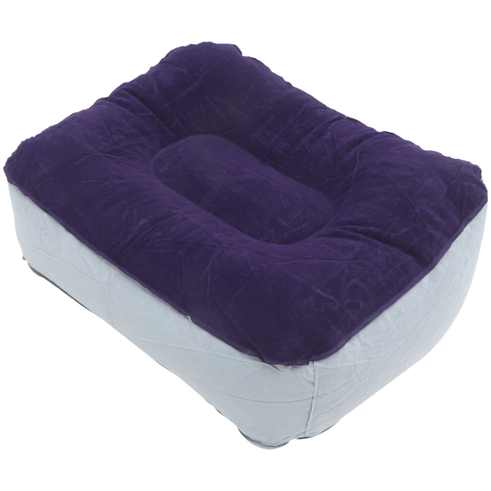 Inoomp Inflatable Feet Rest Pillow Flocking Pvc Foot Massage Stool For Travel