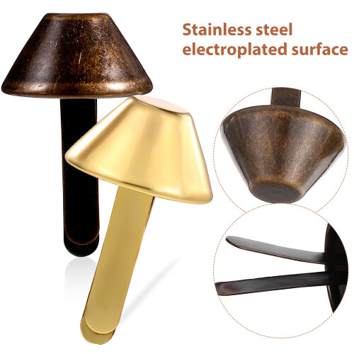 200 Pcs Metal Cone Studs For Diy Craft Purse Making 2