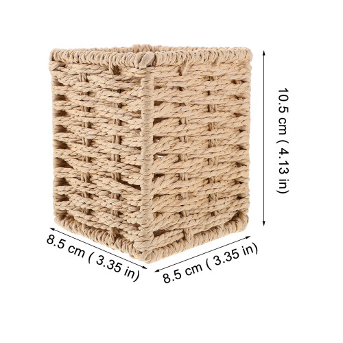 Panier Beige Porte-Stylos Et Accessoires De 2