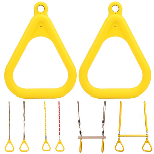 Kunststoff Gelb Kinder Kinder Fliegende Turnringe 2