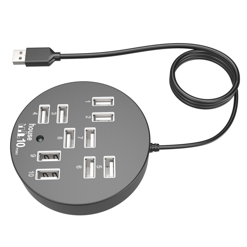 Usb Hub 10 Port Multi Port Splitter Computer Extender 3322809657665