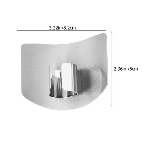 2pcs stainless steel kitchen hand protective finger guards 1