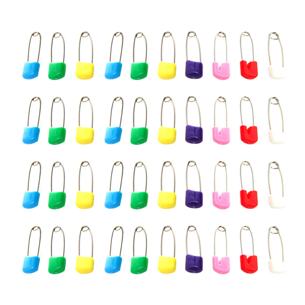 Aboofan 100Pcs Colored Steel Diaper Pins For Baby Nursing - Size L