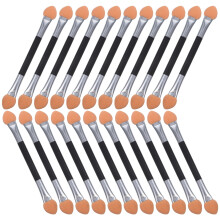 24pcs disposable eyeshadow brushes with sponge applicators