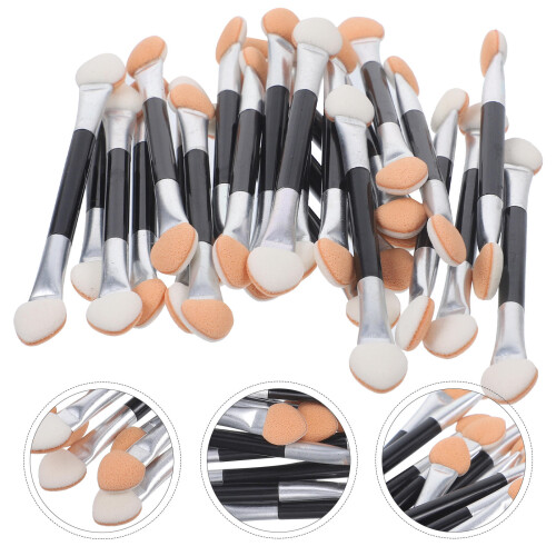 24pcs disposable eyeshadow brushes with sponge applicators 2