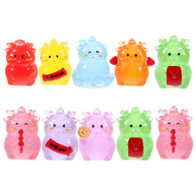 20 Pcs Glow in the Dark Resin Dragon Figurines Micro Landscape
