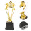 Star Trophy Cup Golden Plastic 1set 3