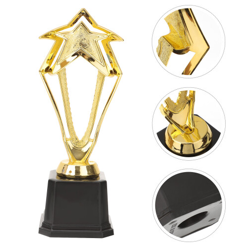 Star Trophy Cup Golden Plastic 1set 2
