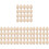 80 Pcs Unfinished Wooden Eggs DIY Easter Decoration 4