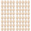 80 Pcs Unfinished Wooden Eggs DIY Easter Decoration 7