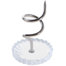 9packs 20pcs clear spiral sheet fasteners for sofa covers bedskirts