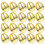 20pcs golden plastic easter eggs for hunting, fillable filler 10