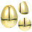 20pcs golden plastic easter eggs for hunting, fillable filler 8