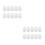 20 Pcs Foam Hollow Eggs Easter Decorative Props Toys 5