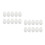 20 Pcs Foam Hollow Eggs Easter Decorative Props Toys 8