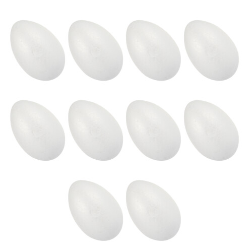 20 Pcs Foam Hollow Eggs Easter Decorative Props Toys