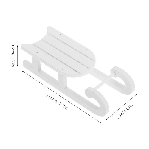 5pcs Desktop Sleigh Model Christmas Decoration 1