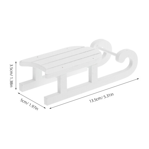 5pcs Desktop Sleigh Model Christmas Decoration 2