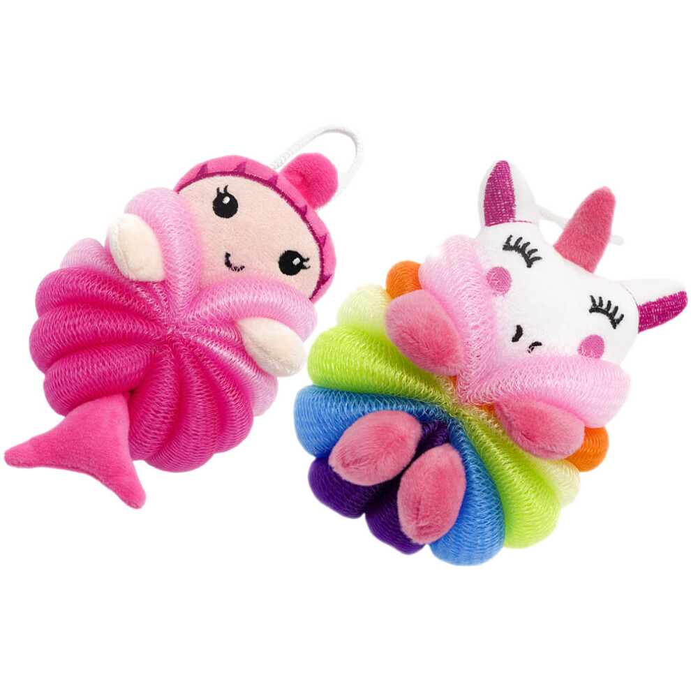 2Pcs Shower Scrubber Balls For Kids Bath And Exfoliating Cleaning Ohphcall