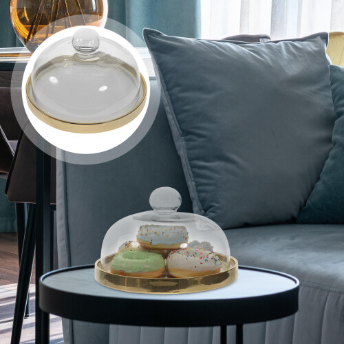 Ceramic Covered Dessert Plate Cake Dome 2
