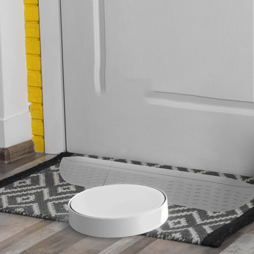 Driveway Ramp Grey Rubber 1 Set 22.8x3.5x0.6in 2