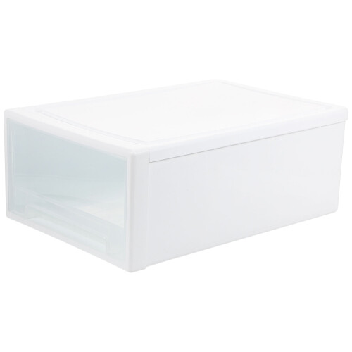 1Pc Plastic Drawer Style Storage Box White Underwear Socks Organizer