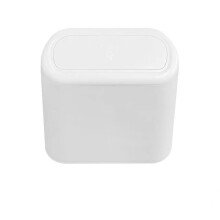 Car Trash Can With Lid Compatible With Audi TT RS, RS Q3, RS Q8 E-Tron GT, Hanging Waterproof Odorless White