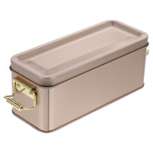 vintage tinplate storage box for cookies, cookie container case