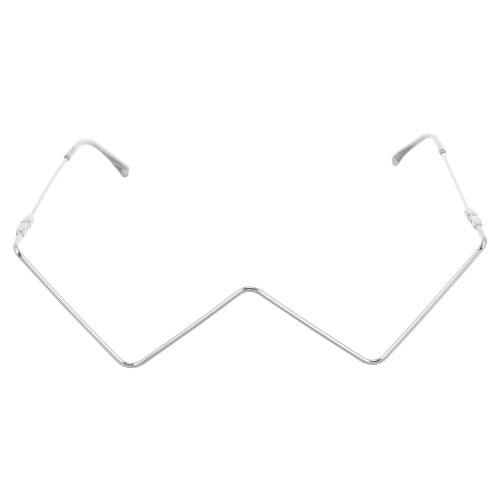 semi-rimless lensless eyeglasses frame decorative glasses 1
