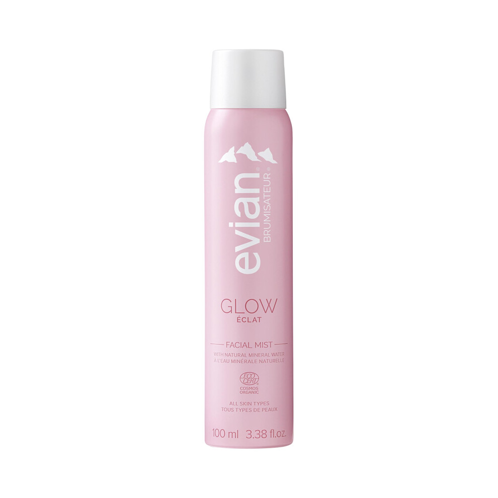 Evian Glow Hydrating Facial Spray Mineral Water Mist Radiant Finish 100Ml - Image 4