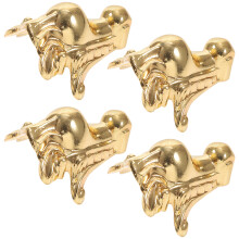 4Pcs Zinc Alloy Box Feet Decorative Legs for Wooden Jewelry Boxes Gold