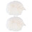 2Pcs Beige Bath Shower Scrubber Balls Pe Material Exfoliating Sponge 2