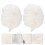 2Pcs Beige Bath Shower Scrubber Balls Pe Material Exfoliating Sponge 3