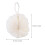 2Pcs Beige Bath Shower Scrubber Balls Pe Material Exfoliating Sponge 8